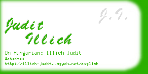 judit illich business card